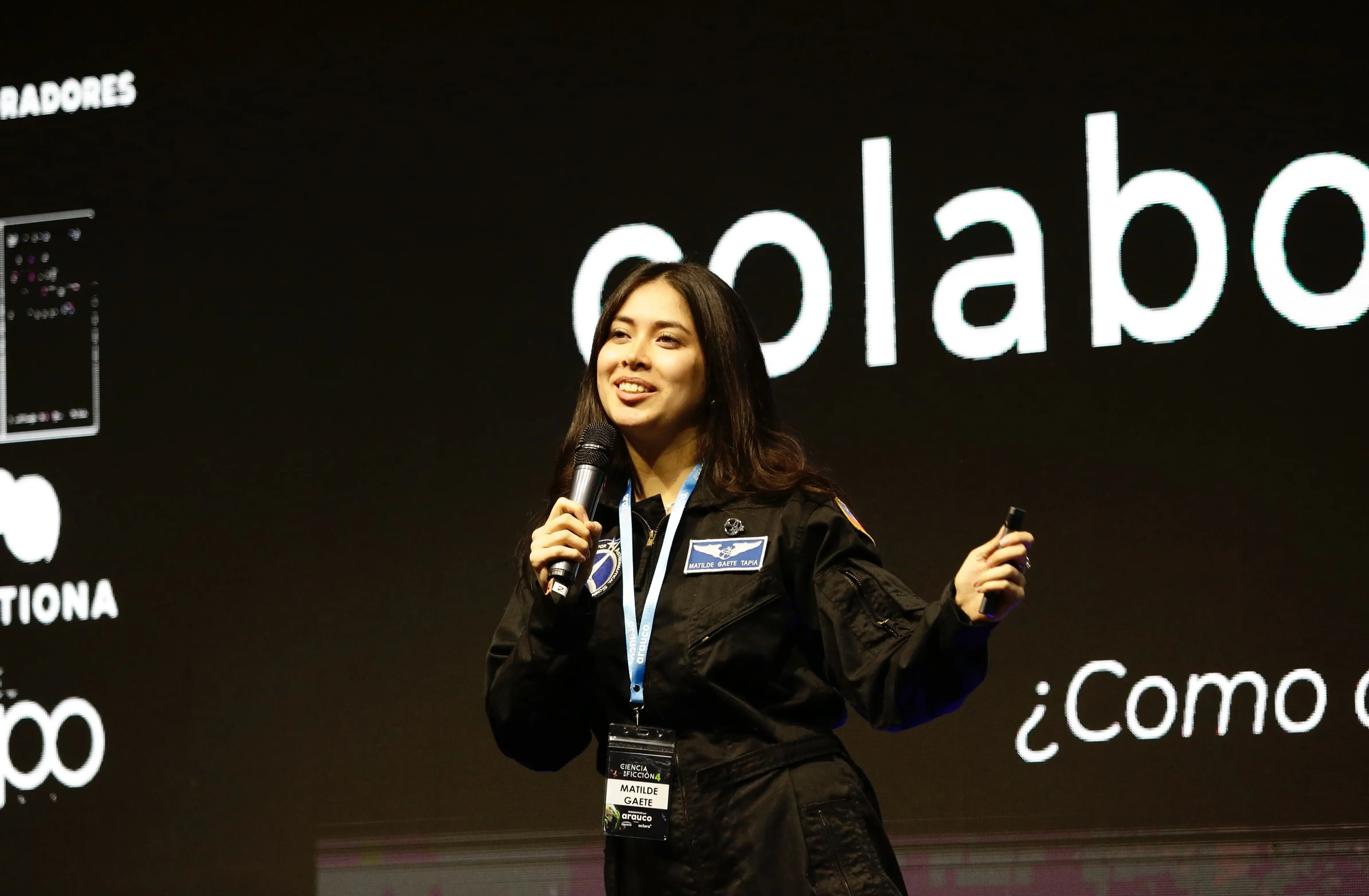 Matilde Gaete dando una charla — imagen de referencia